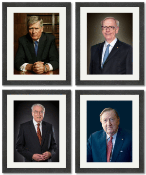Clockwise from top left: The majority consisted of Chief Justice Murray Gleeson, Justice Kenneth Hayne, Justice Ian Callinan, and Justice Michael McHugh.