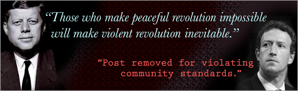 Those who make peaceful revolution impossible will make violent revolution inevitable.